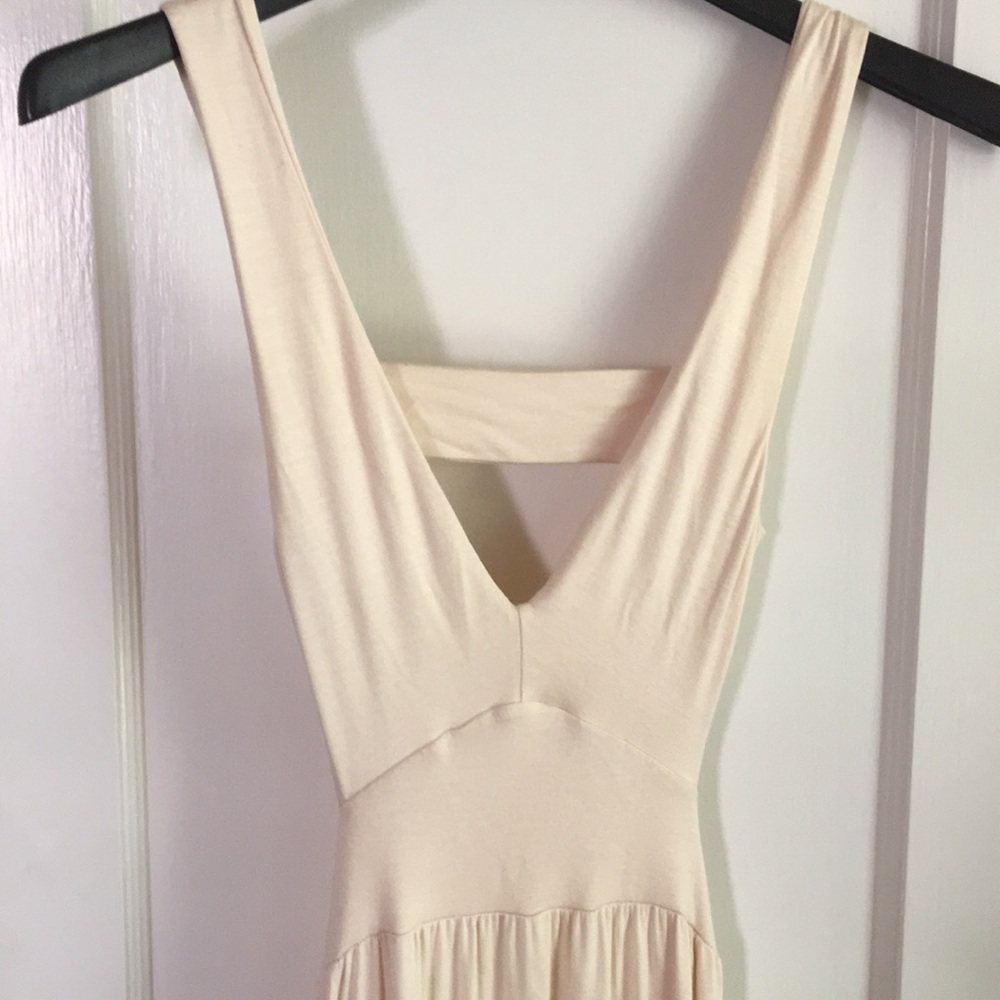 Long cream cotton dress - Picture 4 of 7